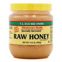 Y.S. Eco Bee Farms 로우 허니 꿀 396 g(14.0 oz)