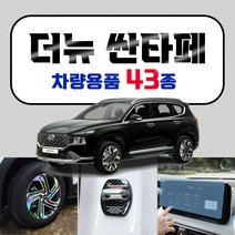 [브레든] 더뉴싼타페 용품 차량 악세사리 인테리어 커버 몰딩, 17_프리미엄 가죽 도어커버 : 네이비