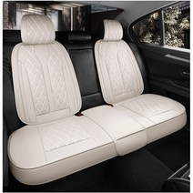자동차 퀼팅 시트커버 더뉴그랜저 풀커버형 차량용 방석, 블랙, 뒷좌석1P+등커버2p