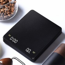 커피 베이킹 카페 바리스타 정밀 저울 스케일 타이밍 핸드 브루잉 전자 스케일 가정용, USB 타이머 규모