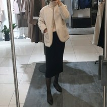 앞포켓 뽀글이 리버시블 퍼 무스탕/LKCFU571