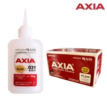 엑시아 순간 접착제 031 골드 50g 일반용 다용도 1Box (20개입), 단품
