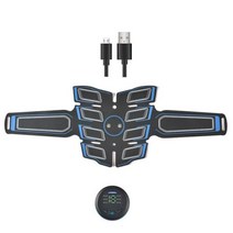 뱃살 복부 EMS 마사지기 찜질기 안마기 EMS 복부 근육 자극 트레이너 USB 충전식 슬리밍 마사지기 + 3 컨트, abdominal  patch, 02 abdominal  patch