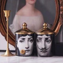 캔들용기 - 디자인 ( 350ml ) ( 6종 중 ), 3] 꽃, 1개