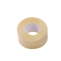 1롤 수리 방수 곰팡이 테이프 접착제 흰색 PVC 교정 씰링 방지 주방 욕실 도구, 04 Beige_02 3.8cm_01 3.2m