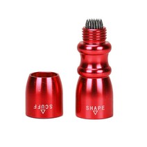 당구큐대 당구큐대팁손질기구 손질세트 팁교체 줄 커터 당구큐대팁11.5 팁줄 큐대제작 액세서리 당구 수리 도구 샌더 알루미늄 웨어러블 스누커 풀 큐 팁 셰이퍼 내구성 휴대용, 빨간색