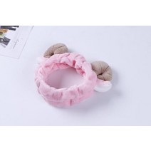 새로운 크리스마스 드레스 양 뿔 부드러운 헤어 벨트 DIY 키즈 파티 액세서리 30 피스 4 가지 색상, 02 Pink