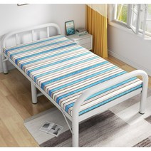 고시원침대 기숙사 현대식 단단한 원룸싱글침대, 18.유럽식 은회색-스틸프레임-190X90