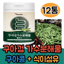 구아검가수분해물 분말 120g 구아콩 19종 혼합유산균 돼지감자 가루 프락토올리고당 말토덱스트린 식이섬유 추천, 12통
