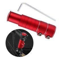 자전거 핸들 바 높이 어댑터 넥 익스텐션 헤드 업 레이저 자전거 스템 라이저 28.6mm 자전거 포크 샤프트 익스텐션 BMX, 레드 13cmx3.5cm