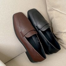 여성드라이빙슈즈 임산부 발편한 스퀘어 여성 로퍼 코디 2.5cm