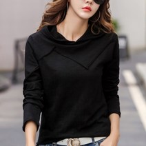 바비썬 F725 파스텔 여성 슬림핏 긴팔 후드티셔츠(4COLOR)간절기 여자 후디 긴소매티 티셔츠