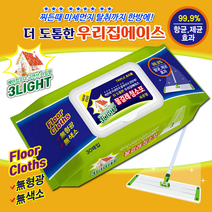 우리집에이스 물걸레 청소포 표준형[베이킹소다+구연산+라임향] 위생청소포 30매x10개