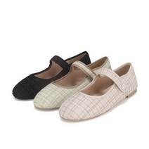 바바라 세븐플로어 트위드 여성메리제인 플랫 1cm SFG132
