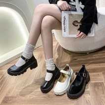 캣츠원피스 둥근코 메리제인 통굽 로퍼 편한구두