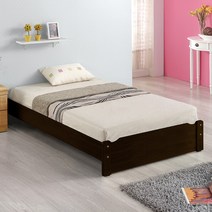 침대생각 일반형 침대 세트 침대프레임 매트리스 1인가구 원룸가구 기숙사침대, 월넛_일반형