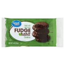 Great Value Fudge Mint Cookies 그레이트밸류 퍼지 민트 쿠키 10 oz 284g 6팩