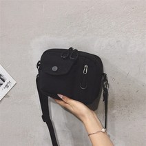 저렴한 한국 일본 스타일 캔버스 캐주얼 소형 숄더 슬로핑 메신저 크로스 바디 백 여성용 스퀘어 휴대폰