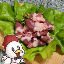 한결컴퍼니 생 닭염통 1kg 냉동 손질 닭심장 닭염통꼬치 닭고기, [한결컴퍼니] 생닭 염통 1kg