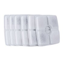 12 개/대 애완 동물 강아지 대체 된 탄소 필터 고양이 물 마시는 교체 꽃 광장 분수 디스펜서, 6Pcs