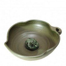 미니옹기수반 나뭇잎 녹색, 청색