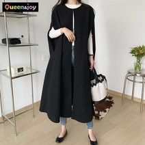 퀸앤조이 미녀77 그녀의 케이프 오픈 롱조끼 베스트