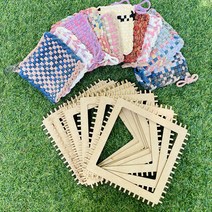 [10인 풀세트] 양말목공예 접시받침 만들기, 상세 설명 참조