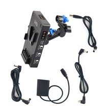 스냅지 프롬프터 V마운트 플레이트 전원 공급 장치 C 타입 D 탭 USB DC 15mm 로드 클램프 FZ100 더미 배, 한개옵션0