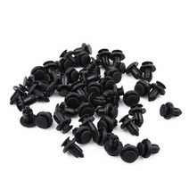 Car Bumper Fasteners 50pcs Plastic Buckle Expansion Screw Push-Through Core Nail Clip Supplies, black 50pcs