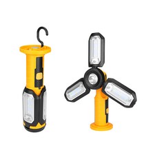 LED 작업등 360도 회전 자동차 화물차 램프 후레쉬 써치 랜턴 걸이등 자석램프 건전지형 18650 라이트 마그네틱 캠핑 무선 휴대용 고휘도 레저 차박 캠핑 배터리, 건전지형360작업등