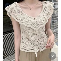 버터뜨개 펀칭뜨개 셔링 오프숄더가능