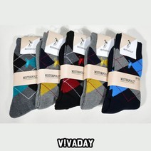 VIVADAY-YS55 양말세트 아가일 5켤레혼합 양말/양말선물/양말선물세트/선물/명절선물/지인선물/신사양말/숙녀양말/여성양말/남성양말