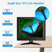 소형모니터 노트북 보조모니터 eyoyo em08o 8 inch small lcd monitor 800x600 security cctv small screen vga with