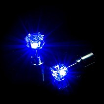 LED 귀 스터드 플래시 지르콘 반지 1 쌍 파티 여성을 위한 액세서리 크리스마스 주얼리 글로우 스틱, 02 Blue