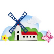 쥬쥬 4000 펠트 풍차와나비 - 게시판꾸미기 환경미화 환경판