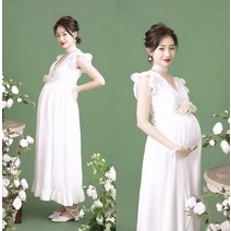 만삭 스냅 촬영 셀프 만삭사진옷 주수사진 드레스 PD19