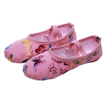 발레 토슈즈 발레화 베이비 발레 슈즈 소프트 걸즈 발레리나 댄스 스플 라이스 슬리퍼 키즈 연습 버터 플라, 01 25, 01 분홍색