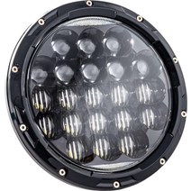 Letric Lighting Co. LLC-ILHC-7A 17.8cm(7인치) 인디언과 호환되는 LED 헤드라이트 - 공격적인 스타일 미니 LED와 멀티 호환 - 블랙