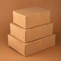 팩맨 원터치상자 10개 선물상자 포장용품 쿠키 케이크 마카롱 베이킹 답례품, 10매, 크라프트 (대)