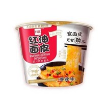 [현호중국슈퍼] 아콴-홍유면피 쏸라맛 / 마장맛 끓이지않는 비빔면 튀기지않은 면피(컵) 115g, 아콴 훙유면피 마장맛(컵)115g, 1개