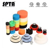 spta 자동차 차량 광택기 폴리셔 Spta 29pcs 123inch 왁싱 스폰지 연마 패드 모직 패드 백킹 플레이트 daro 연마 기계 용 연마 도구 시스템, 33개 - 58 11 스레드, 10세트