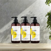 꽃을든남자 케라틴 실크프로테인 헤어샴푸 700ml-3개 염색손상모전용 단백질공급