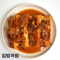 [집밥처럼 두부조림] 고소하고 부드러운 두부를 특제간장양념에 짭쪼름하게 졸여 촉촉한 간편하게 먹을 수 있는 엄마손맛 가정식 수제 밑반찬, 300g, 1팩