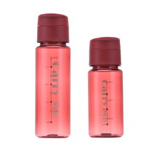 플라스틱 물컵 휴대용컵 물병 플라스틱컵 여름물병, 레드, 350Ml