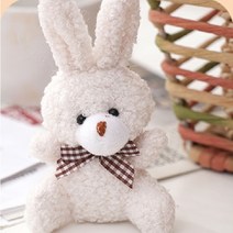뽀글이 토끼인형 열쇠고리 키홀더 가방고리 실리콘 가방 우영우 차키 인형 비즈 실리콘, 뽀글이토끼키링베이지