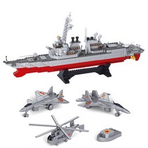 퍼즐피플 소방 경찰 군인 중국 호환레고, 구축함