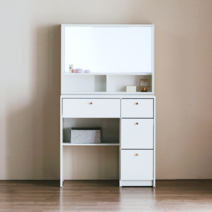 누보엘라 릴리 수납 LED 오픈형 화장대 800