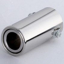 오토바이머플러 마후라 배기구 자동차 소음기 스틸 스테인레스 차량처럼 판매 chrome, 회색, 1개