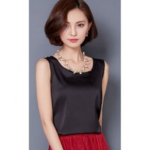 리본 여자 코듀로이 셔츠 루즈핏 롱 숏 흰색블라우스 패션 블라우스 민소매 여름 탑 단색 올 매치 실크 조끼 캐주얼 쉬폰