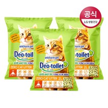 LG생활건강 LG유니참 감자 사막화 Zero 고양이모래 2L x 3개